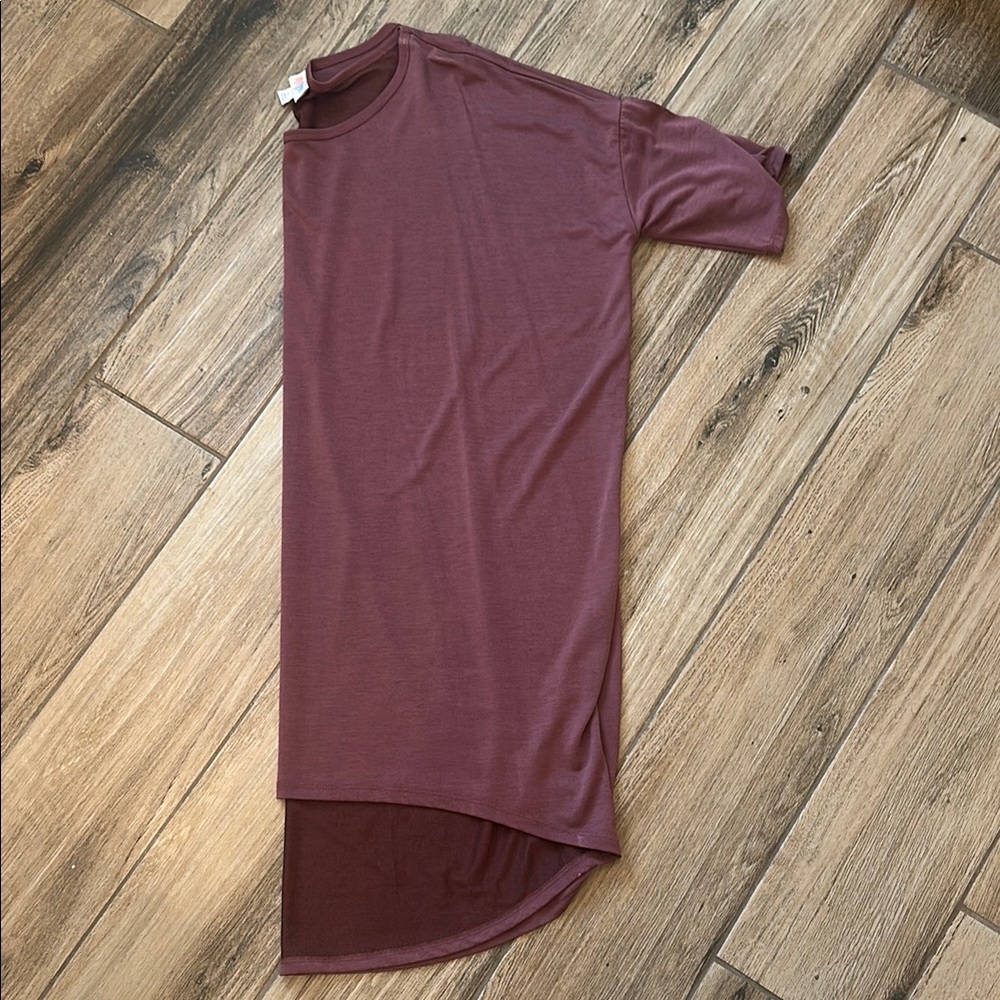 LuLaRoe Maroon Asymmetrical Tunic